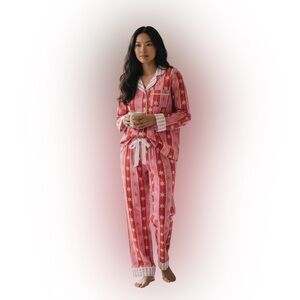 Katie Kime $138 Tree Topper long sleeve pajamas pants set size XS